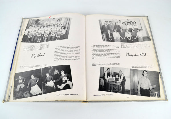 Vintage 1951 Fairbury Nebraska Junior College Yearbook The Little Blue - Avid Vintage