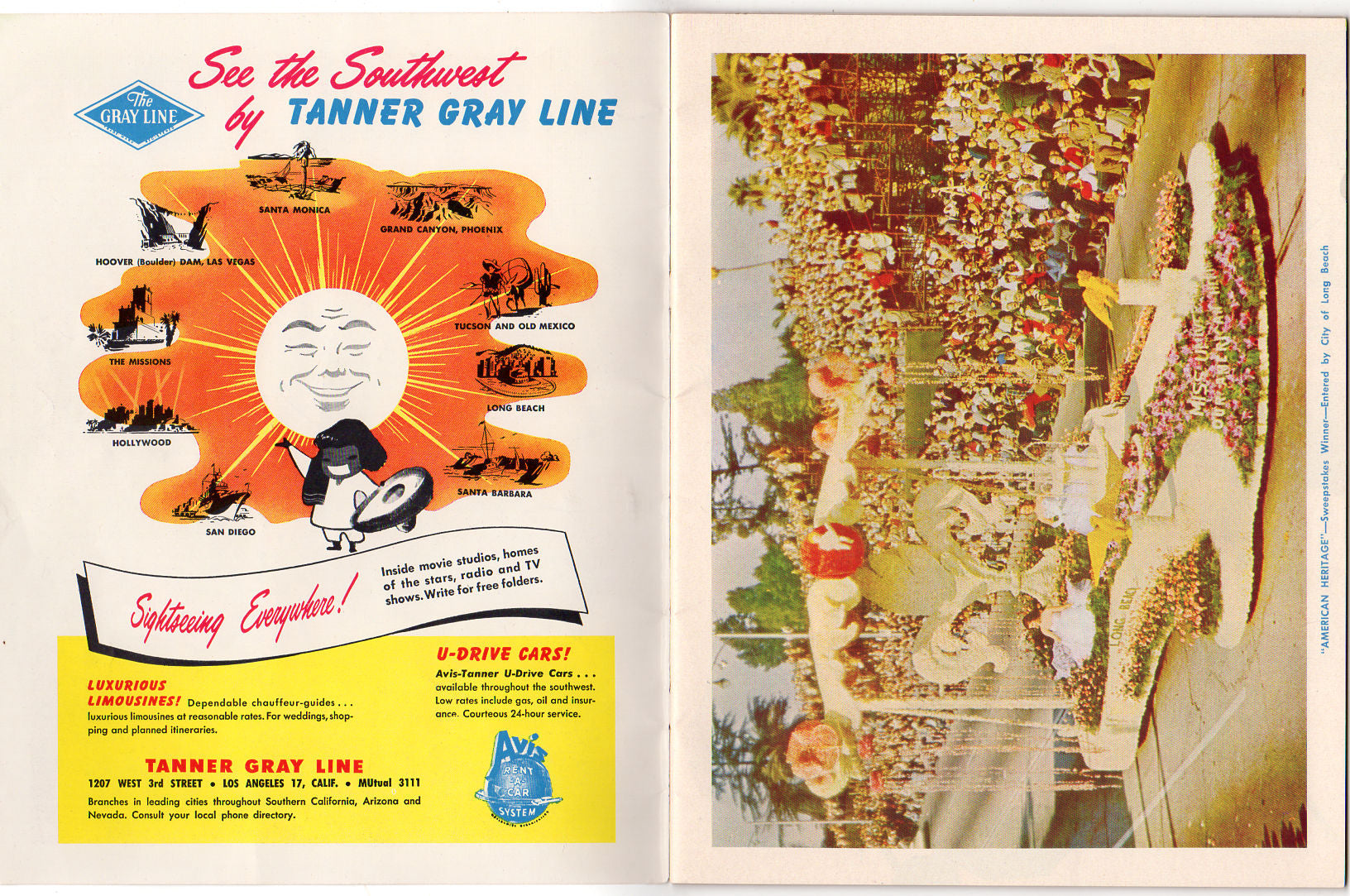 Vintage 1954 Pasadena California Tournament of Roses Parade Football Program - Avid Vintage