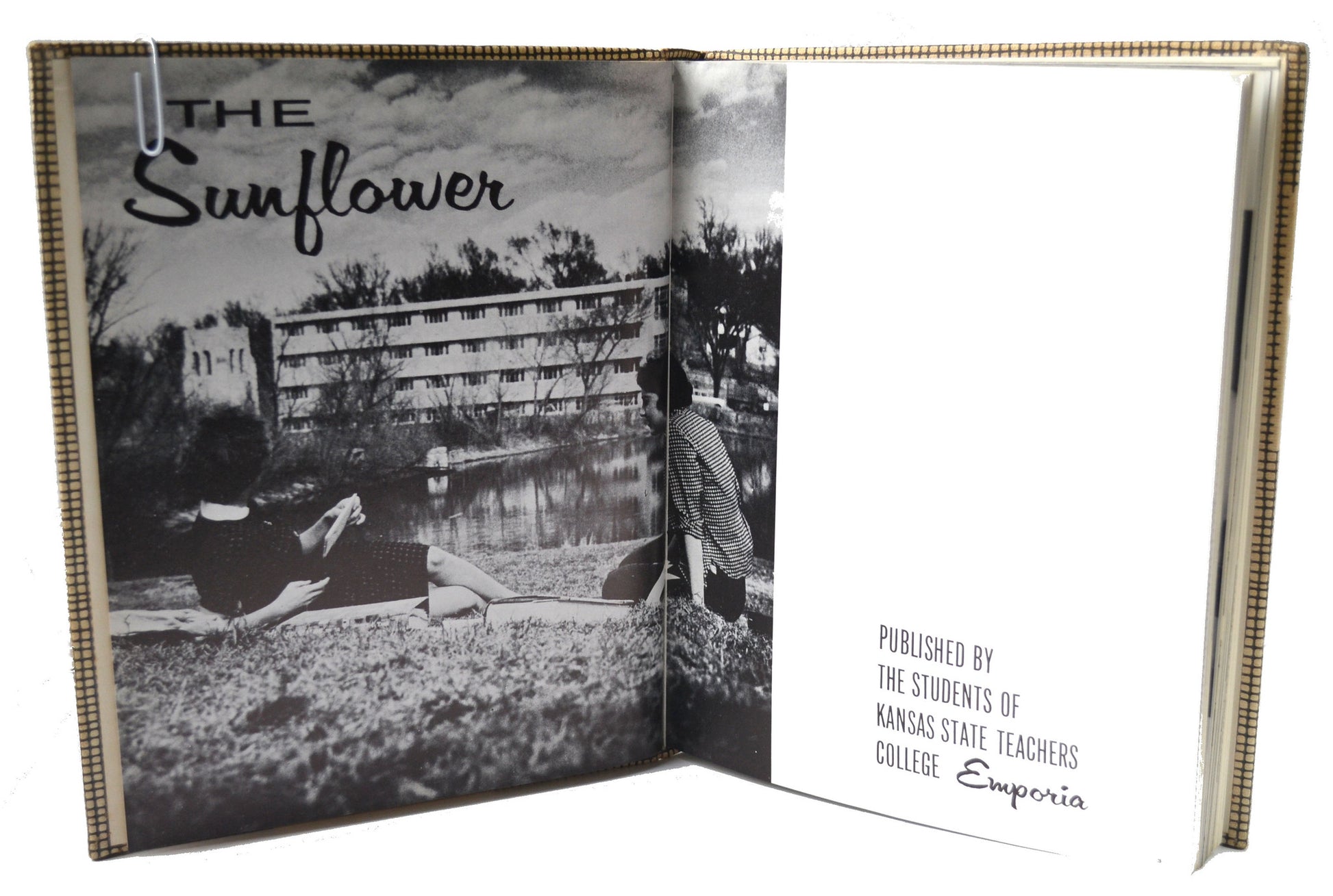 Vintage 1959 Emporia Kansas Sunflower Yearbook State Teachers College - Avid Vintage