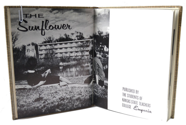 Vintage 1959 Emporia Kansas Sunflower Yearbook State Teachers College - Avid Vintage