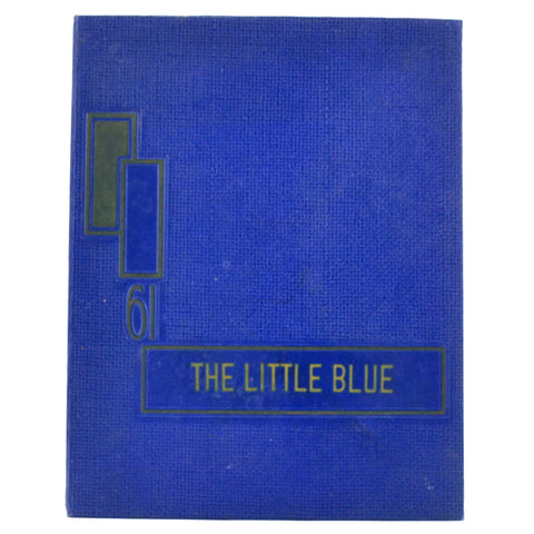 Vintage 1961 Fairbury Nebraska College Yearbook The Little Blue Photos History - Avid Vintage