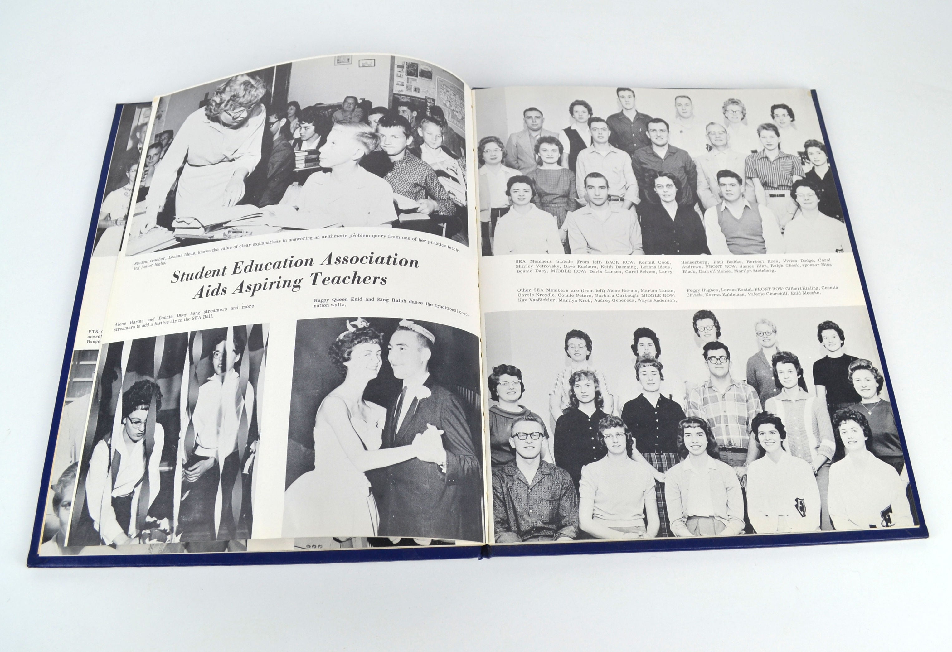 Vintage 1961 Fairbury Nebraska College Yearbook The Little Blue Photos History - Avid Vintage