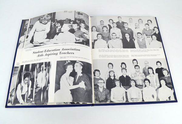 Vintage 1961 Fairbury Nebraska College Yearbook The Little Blue Photos History - Avid Vintage