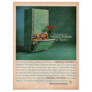 1964 Frigidaire Magazine Paper Print Ad Turquoise Refrigerator Imperial Nineteen Model - Avid Vintage