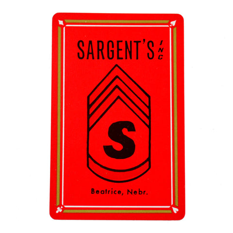 1970s Sargent's IH Dealer Advertising Playing Cards Deck Beatrice NE - Avid Vintage