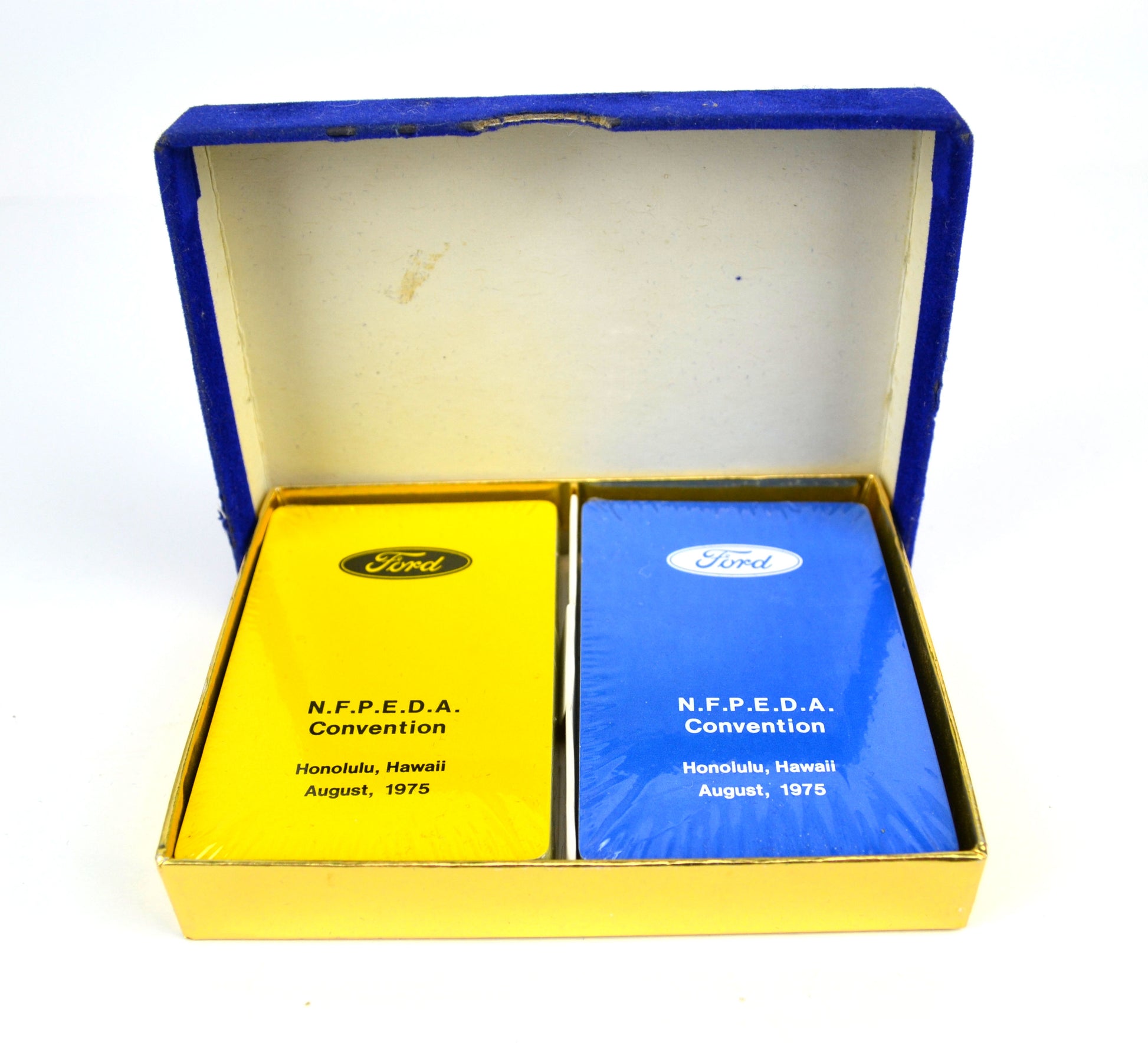 Vintage Boxed Set of Playing Cards 1975 Ford Motor Co. Honolulu Hawaii Convention - Avid Vintage