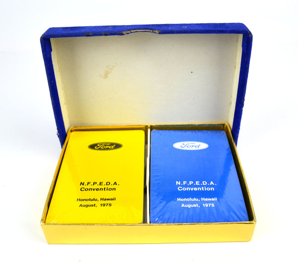 Vintage Boxed Set of Playing Cards 1975 Ford Motor Co. Honolulu Hawaii Convention - Avid Vintage