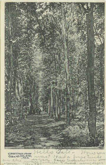 1900s Postcard Stanley Park Grand Island Nebraska Vintage View - Avid Vintage