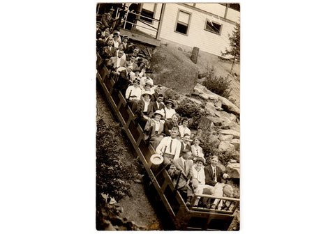 Antique Real Photo Postcard MANITOU PARK COLORADO Railway Ride RPPC - Avid Vintage