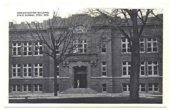 1910s Postcard Administration Building Peru Nebraska College Campus - Avid Vintage