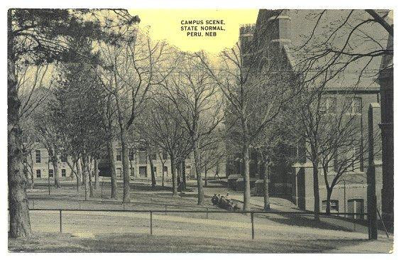 Vintage Postcard 1910s Peru Nebraska College Campus Scene State Normal School - Avid Vintage