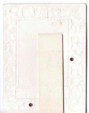 Vintage Victorian Valentine Card 1900s Stand Up Embossed Boy Green Ivy - Avid Vintage