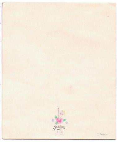 Vintage 1940s Childrens Happy Birthday Card Little Girls Greeting Fairy Decorated Cake - Avid Vintage