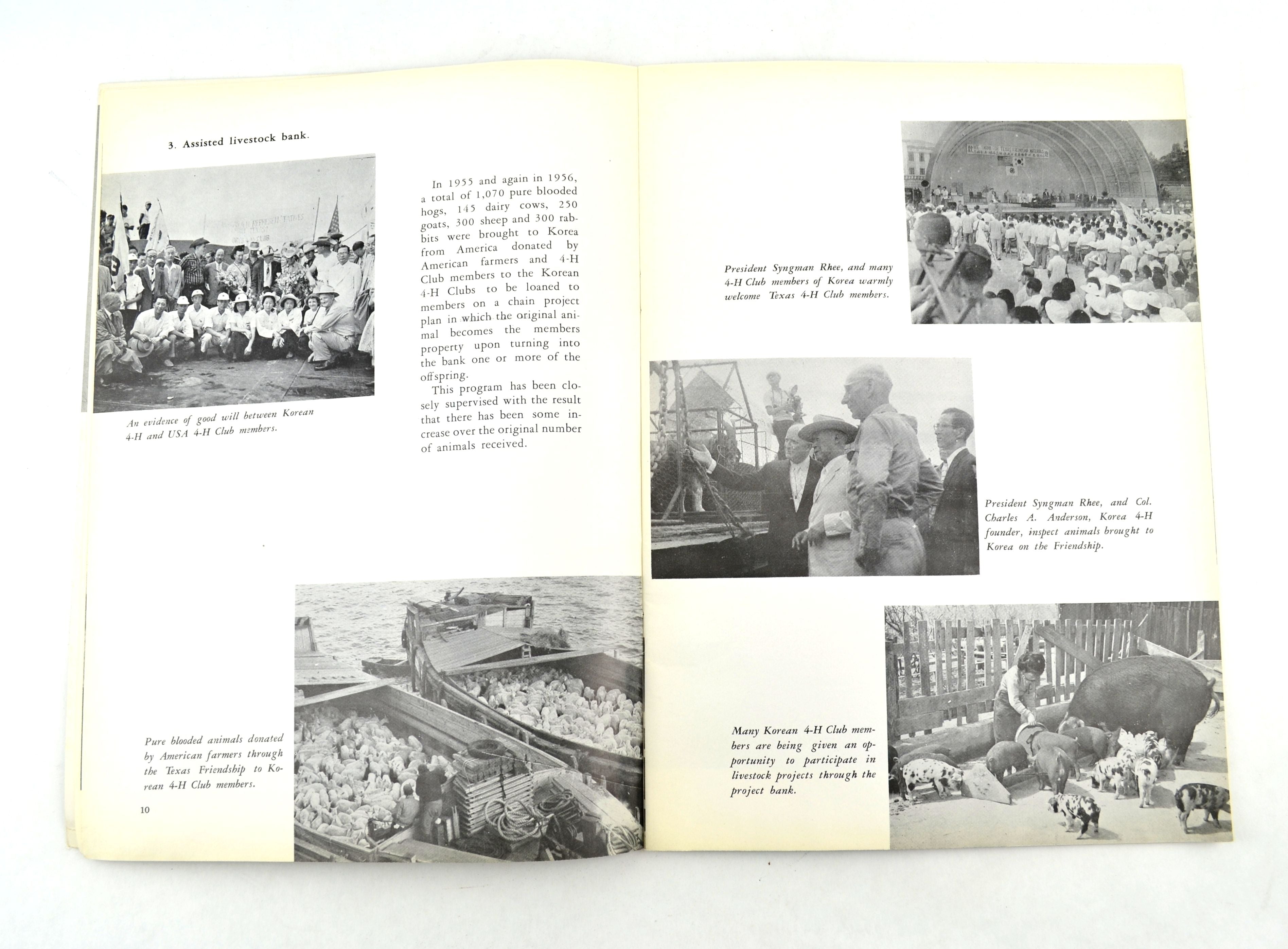 Report on 4-H Club Activities in the Republic of Korea July 1959 Book - Avid Vintage