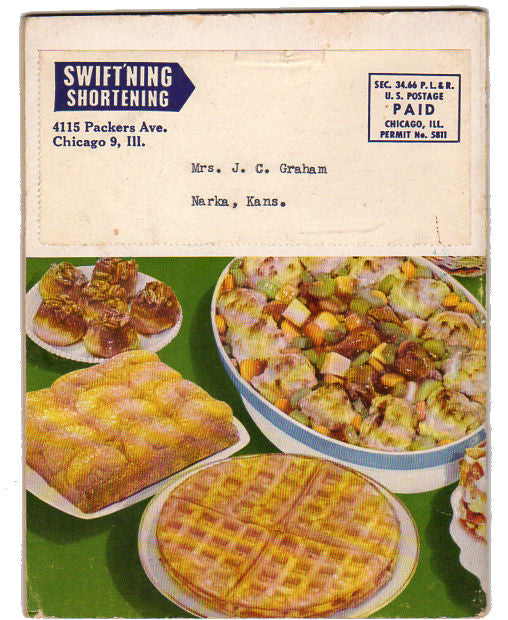Vintage 1950 Cookbook 77 Recipes Using Swiftning by Martha Logan - Avid Vintage