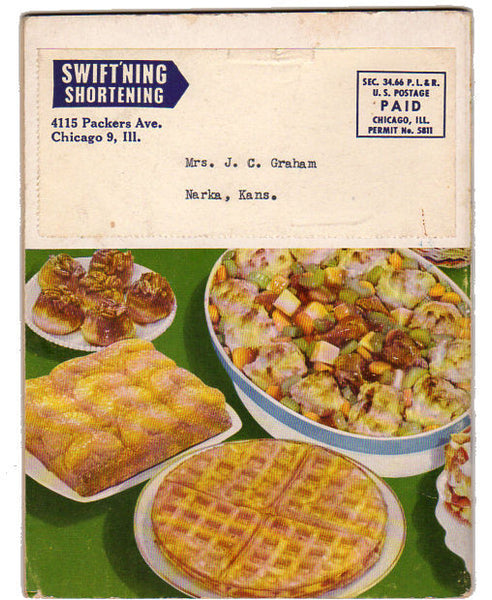 Vintage 1950 Cookbook 77 Recipes Using Swiftning by Martha Logan - Avid Vintage