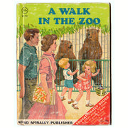 Vintage 1971 Hardcover Childrens Book A Walk in the Zoo Rand McNally 8173 - Avid Vintage
