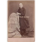 Antique Photo Identified as Anna Petterson Little Girl wearing Necklace Earrings and Watch - Avid Vintage