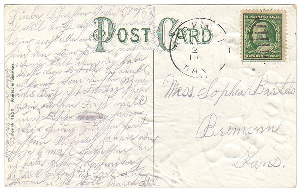 Antique Easter Postcard Chicks Hatching From Egg Lady Bug Embossed - Avid Vintage