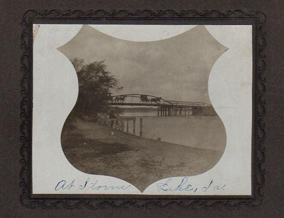 Antique 1903 Calendar Storm Lake Iowa Bridge - Avid Vintage