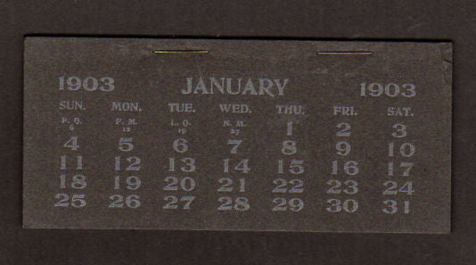 Antique 1903 Calendar Storm Lake Iowa Bridge - Avid Vintage