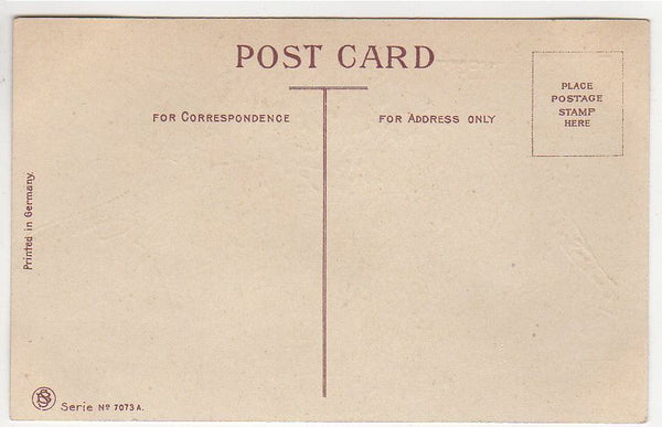 Antique Valentine Postcard Gold Foil Seashell Red Roses in Water Samson Brothers - Avid Vintage