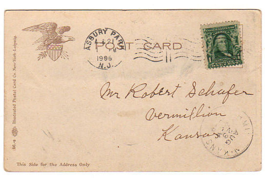 Vintage New Jersey Postcard The New Asbury Casino, Asbury Park 1906 - Avid Vintage