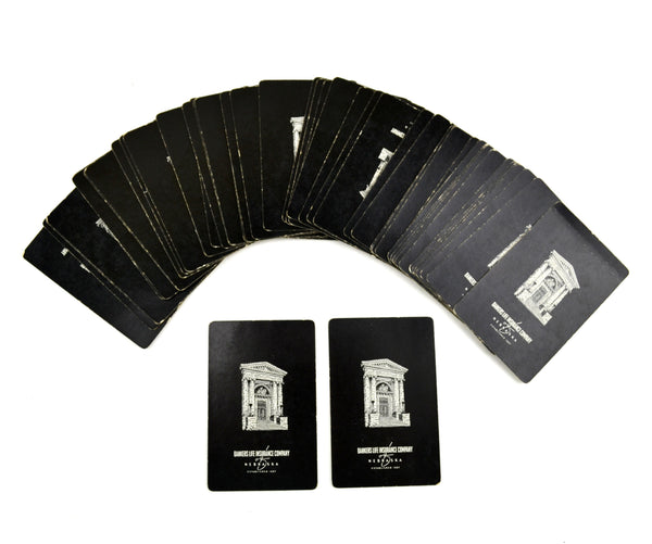 Vintage Bankers Life Insurance Co of Nebraska 1940s Belmont Advertising Playing Cards Deck - Avid Vintage