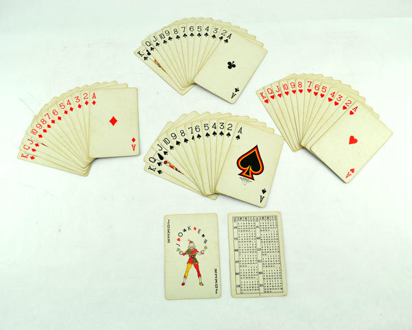 Vintage Bankers Life Insurance Co of Nebraska 1940s Belmont Advertising Playing Cards Deck - Avid Vintage