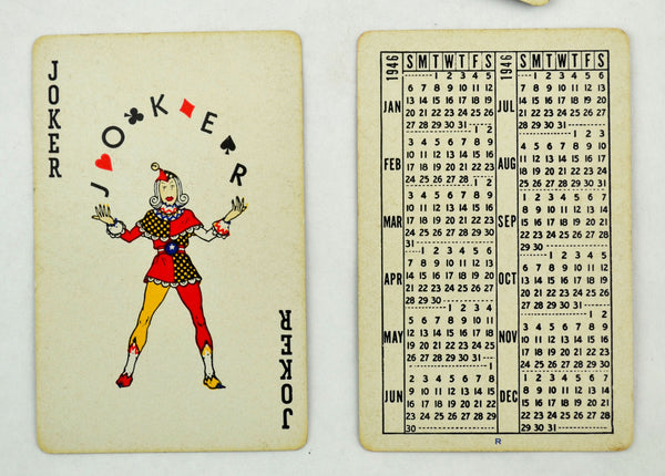 Vintage Bankers Life Insurance Co of Nebraska 1940s Belmont Advertising Playing Cards Deck - Avid Vintage