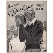 Vintage 1942 Knitting Patterns Book Hand Knits by Beehive Sweaters for Men No. 123 - Avid Vintage