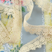 2 Yards Beige Model Lace Soft Yardage - Avid Vintage