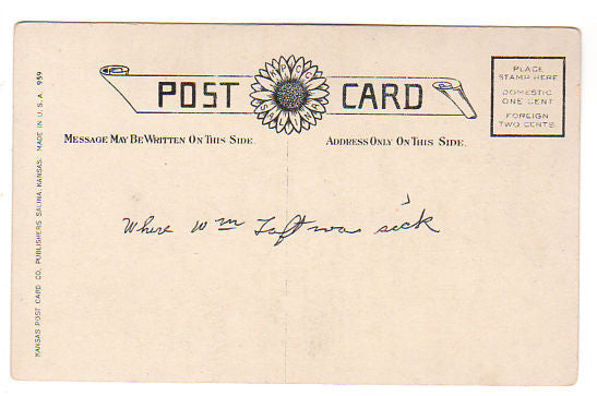 Vintage Clay Center Kansas 1910s Postcard Bonham Block Down Town Store Front - Avid Vintage