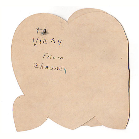 Vintage 1950s Valentine Card Little Boy with Brass Horn - Avid Vintage