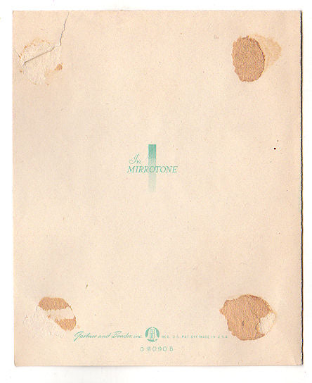 Bunnies Tulips Basket of Eggs Vintage 1950s Easter Greetings Card Used - Avid Vintage