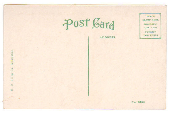 Vintage 1910s Carnegie Library Clay Center Kansas Postcard - Avid Vintage