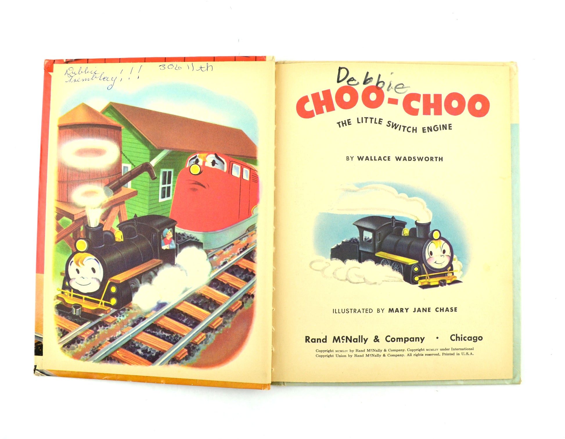 Choo Choo The Little Switch Engine 1954 Rand McNally Elf Book 8394 - Avid Vintage