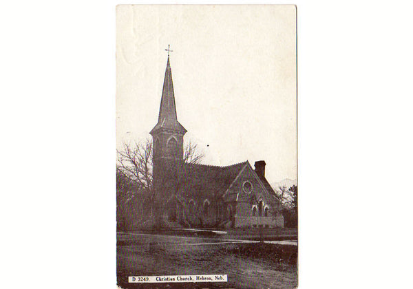 Vintage Postcard Hebron Nebraska Christian Church T. S. Stewart Publisher D 3249 - Avid Vintage