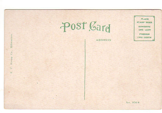 Vintage 1910s Clay Center Kansas Post Office Postcard - Avid Vintage