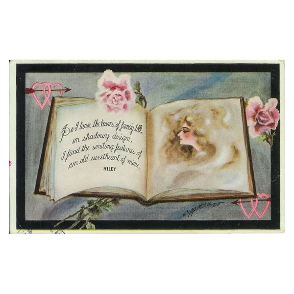 Cobb Shinn Artist Signed Vintage 1910s Fantasy Romance Postcard - Avid Vintage