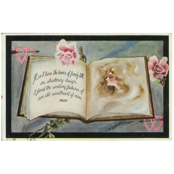 Cobb Shinn Artist Signed Vintage 1910s Fantasy Romance Postcard - Avid Vintage