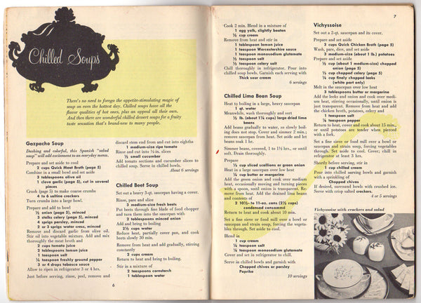 Vintage 1956 CookBook 260 Cooling Dishes for Hot Weather 1950s Recipes - Avid Vintage