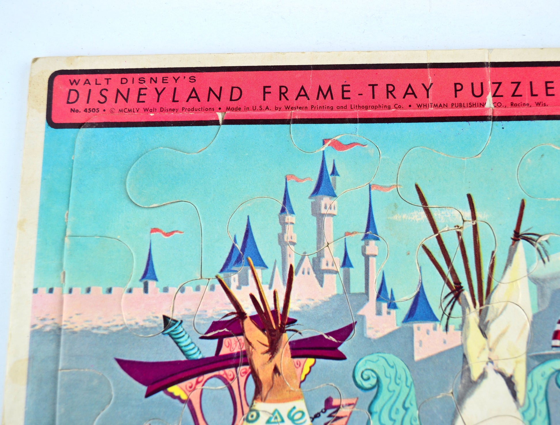 Disney Frontierland 1955 Mickey Mouse Frame Tray Puzzle - Avid Vintage