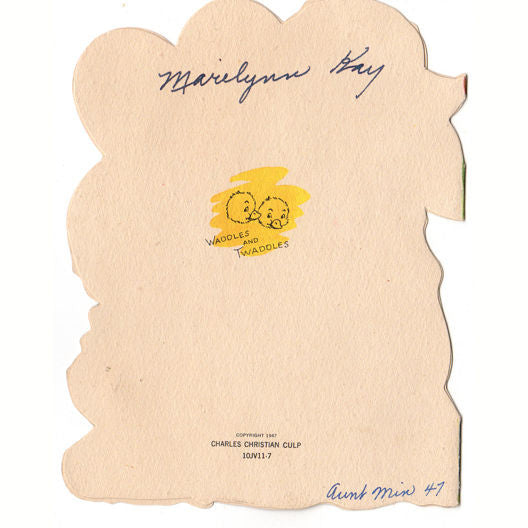 Vintage 1940s Duck Valentine Greeting Card Fold Out by Charles Christian Culp - Avid Vintage