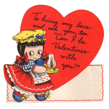 Vintage Valentines 4. Unused Valentines Day Cards. School