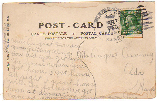 Vintage 1910s Minneapolis Kansas Postcard Episcopal Church View - Avid Vintage