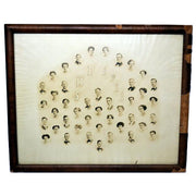 Antique Framed Photo Class of 1911 Fairbury Nebraska High School, Genealogy, History - Avid Vintage