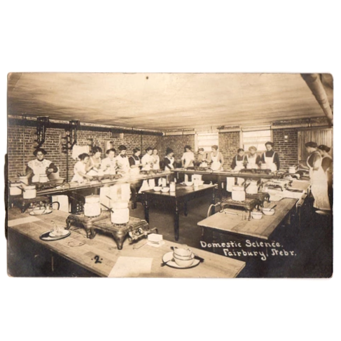 Vintage 1910s Fairbury Nebraska RPPC School Kitchen Interior Real Photo Postcard - Avid Vintage