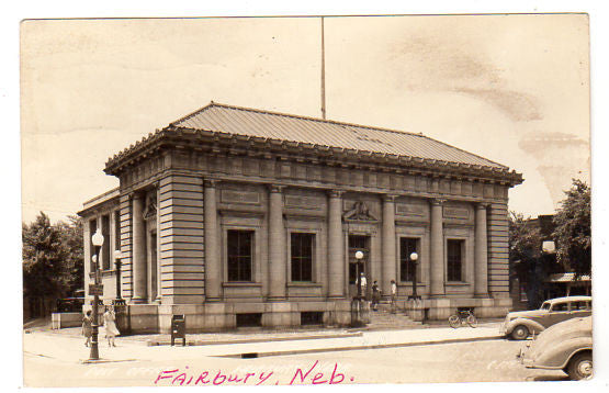 Vintage 1940s Fairbury Nebraska Post Office Real Photo Postcard - Avid Vintage
