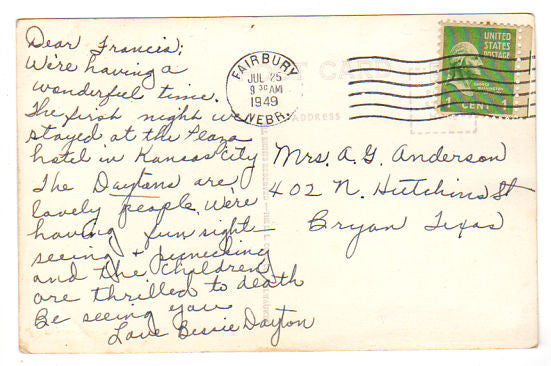 Vintage 1940s Fairbury Nebraska Post Office Real Photo Postcard - Avid Vintage